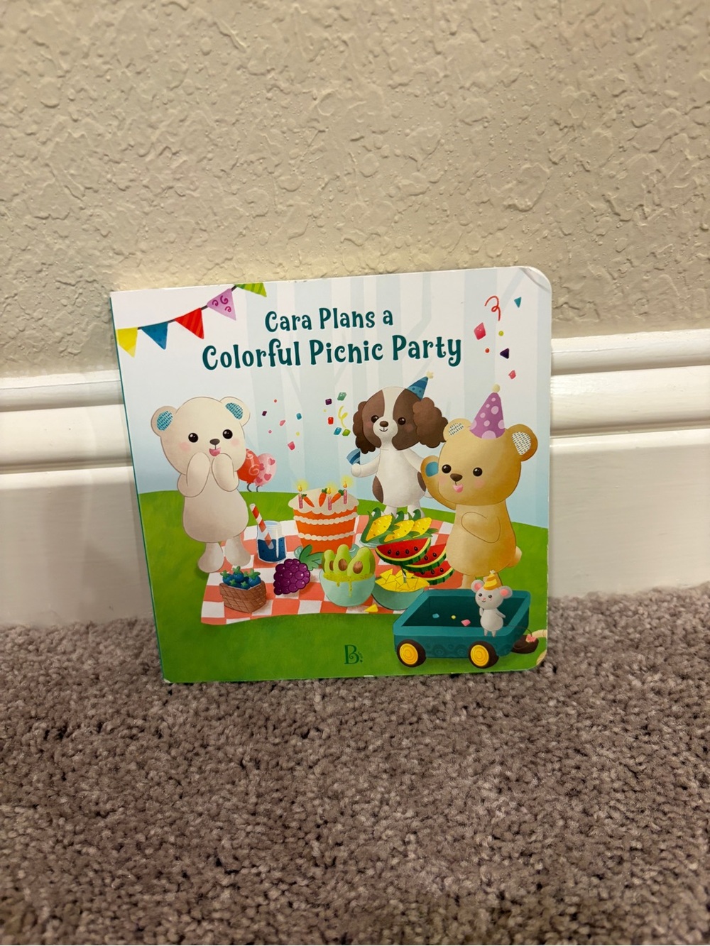Colorful Picnic Party Board Book - Blue & Green Cover